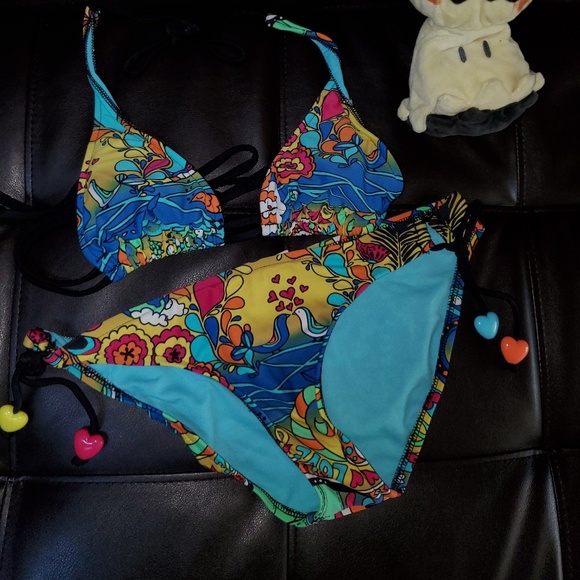 Xhilaration Blue Bikini Swimsuit - Picture 1 of 5